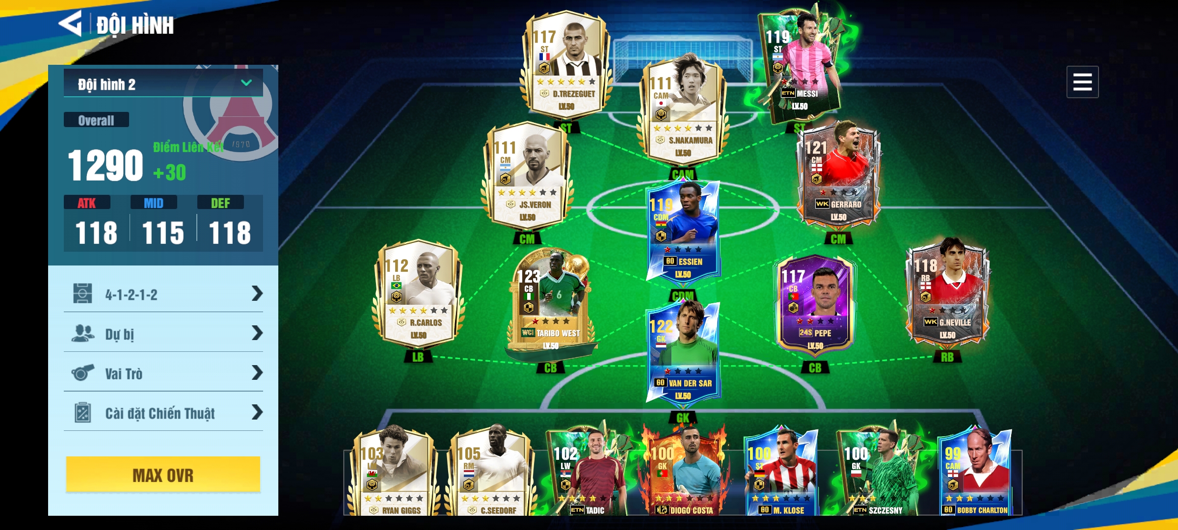 Tài Khoản Đội Hình