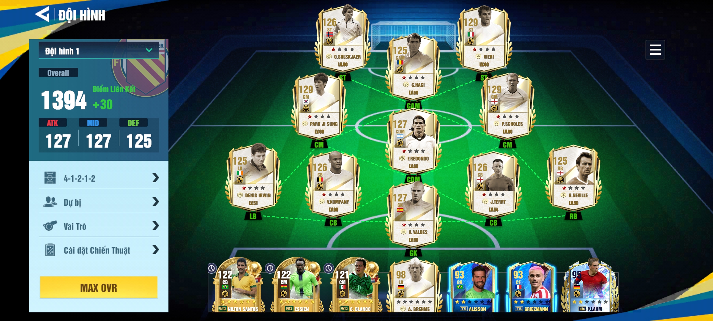 Tài Khoản Đội Hình