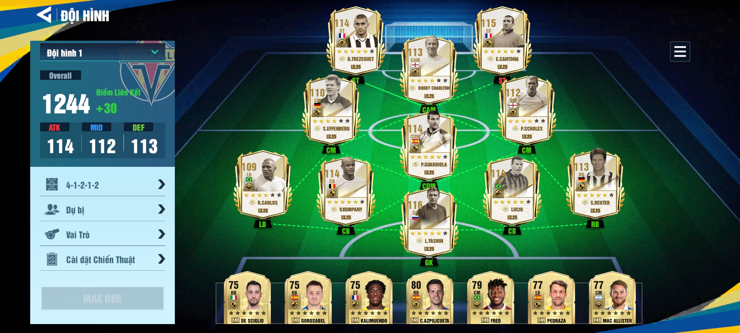 Tài Khoản Đội Hình